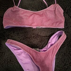 Triangl Swimwear Glittery Purple Bikini